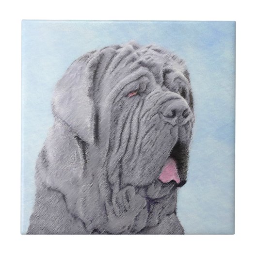 Neopolitan Mastiff-schildering - Oorspronkelijke s Tegeltje (Voorkant)