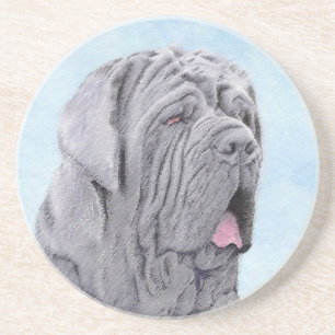 Neopolitan Mastiff-schildering - Oorspronkelijke s Zandsteen Onderzetter