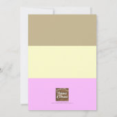 Neopolitan Stripe Ice Cream Sundae Verjaardag Kaart (Achterkant)