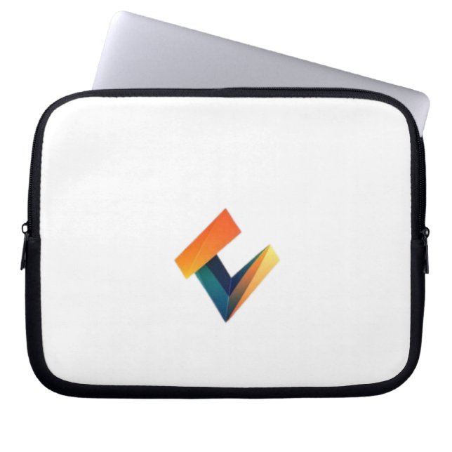 Neopreen Laptop Sleeve 10 logo design. (Voorkant)