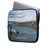 Neopreen laptophoes 10" laptop sleeve (Voorkant Links)