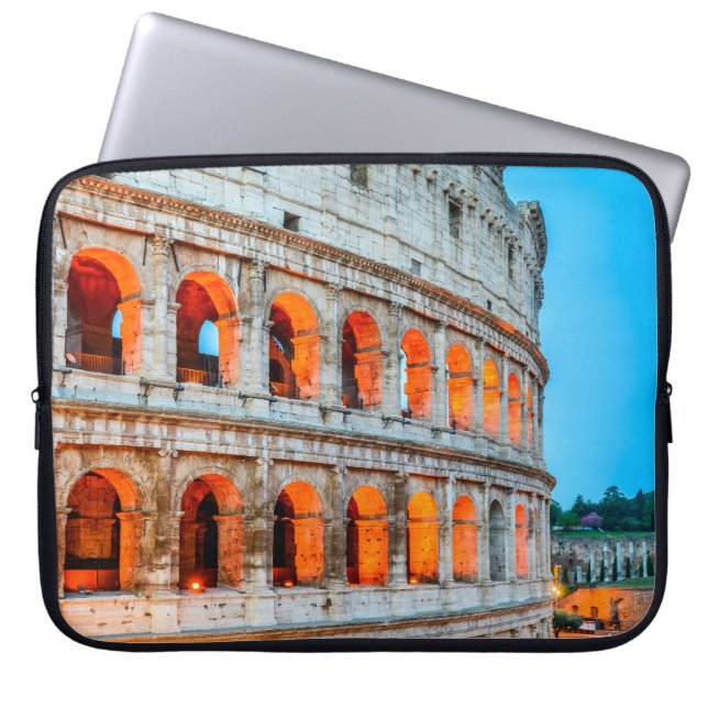 Neopreen laptophoes 15 inch Colosseum Laptop Sleeve (Voorkant)