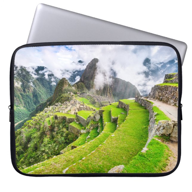 Neopreen laptophoes 15 inch Machu Picchu, Cusco Laptop Sleeve (Voorkant)