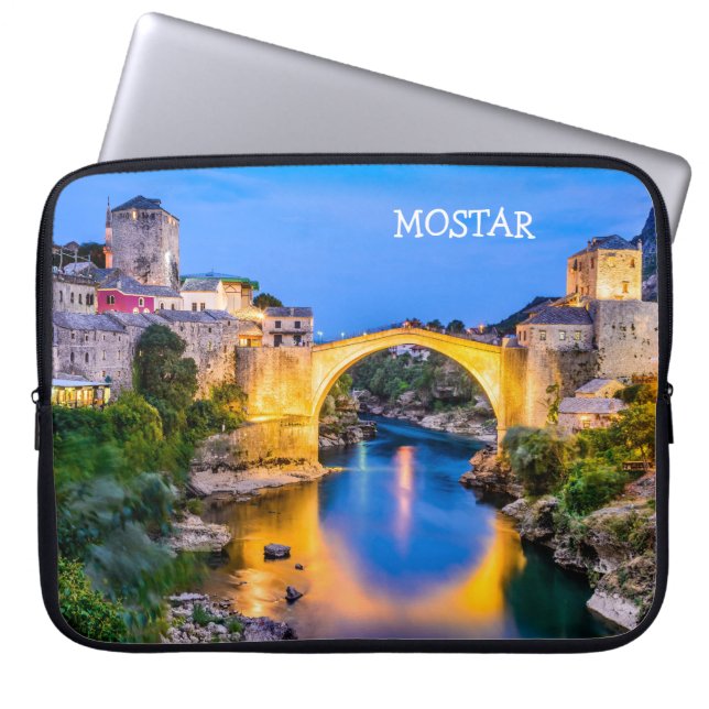 Neopreen laptophoes 15 inch Mostar Laptop Sleeve (Voorkant)