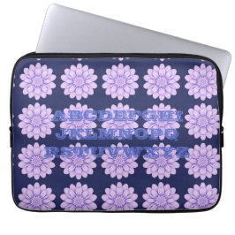 Neopreen Lavendel Flowers Laptop Hoesje Laptop Sleeve