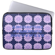 Neopreen Lavendel Flowers Laptop Hoesje