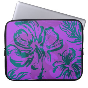 Neopreen Wetsuit van de Hibiscus van Makole het Laptop Sleeve