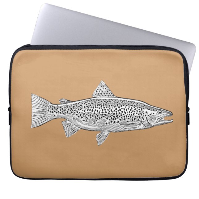 Neopreenzakje Truite Fario Laptop Sleeve (Voorkant)