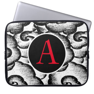 NEOPRENE SLEEVE JAPANESE CLOUD PATROON DIY TEKST