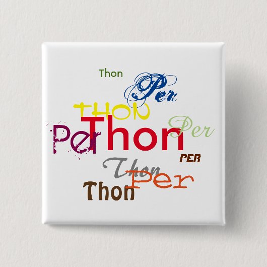 Neopronomen Overal Vierkante Button 5,1 Cm (Voorkant)