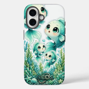 Neos Kawaii Dierenriem Vissen iPhone 16 Hoesje