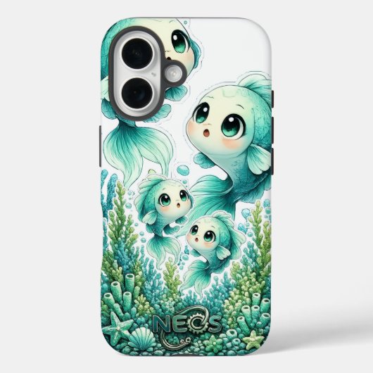 Neos Kawaii Dierenriem Vissen Case-Mate iPhone Case (Achterkant)