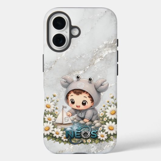 Neos Kawaii Zodiac Kreeft Case-Mate iPhone Case (Achterkant)