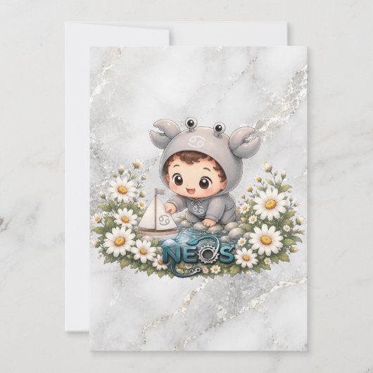 Neos Kawaii Zodiac Kreeft Kaart (Voorkant)