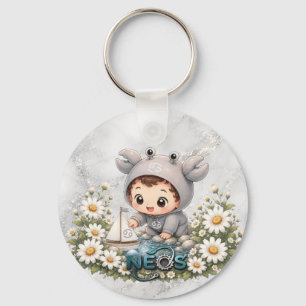 Neos Kawaii Zodiac Kreeft Sleutelhanger