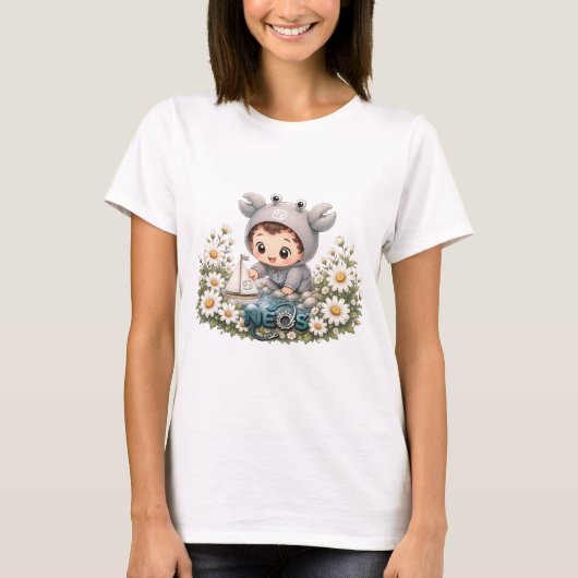 Neos Kawaii Zodiac Kreeft T-shirt (Voorkant)