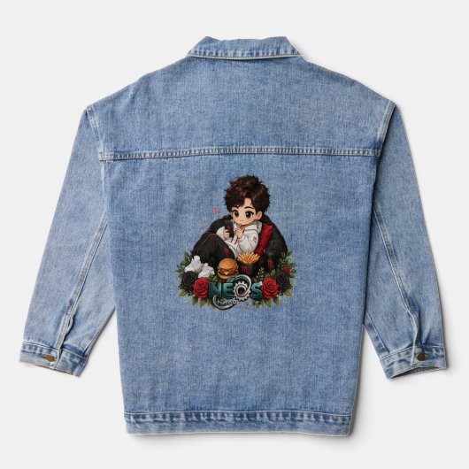 Neos Kawaii Zodiac Schorpioen Denim Jacket (Achterkant)