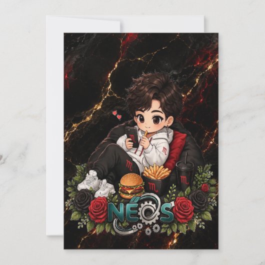 Neos Kawaii Zodiac Schorpioen Kaart (Voorkant)