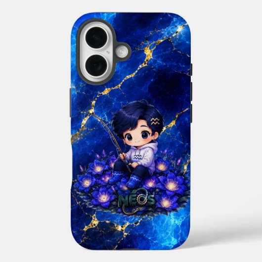 Neos Kawaii Zodiac Waterman Case-Mate iPhone Case (Achterkant)