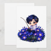 Neos Kawaii Zodiac Waterman Kaart (Voorkant / Achterkant)