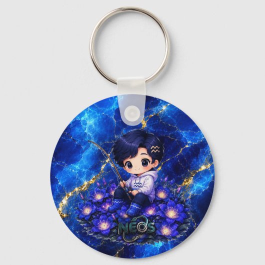 Neos Kawaii Zodiac Waterman Sleutelhanger (Voorkant)