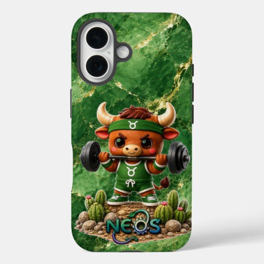 Neos Zodiac Kawaii Stier Case-Mate iPhone Case (Achterkant)