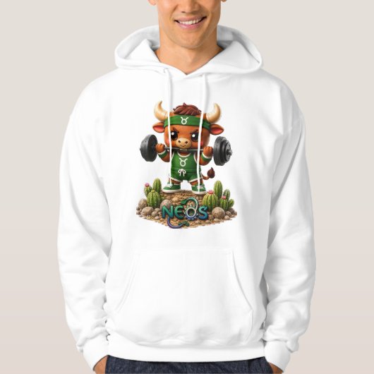 Neos Zodiac Kawaii Stier Hoodie (Voorkant)