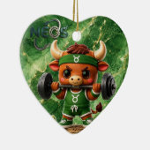 Neos Zodiac Kawaii Stier Keramisch Ornament (Rechts)