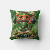 Neos Zodiac Kawaii Stier Kussen (Voorkant)