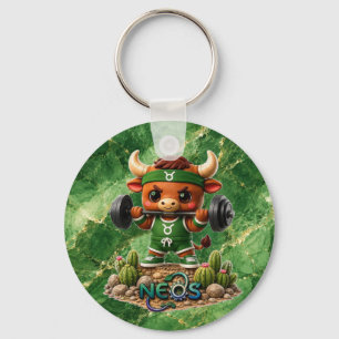 Neos Zodiac Kawaii Stier Sleutelhanger