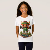 Neos Zodiac Kawaii Stier T-shirt (Voorkant volledig)