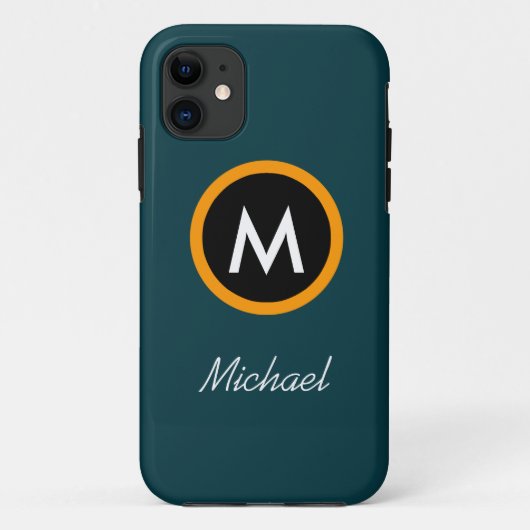 Neoteric Monogram Name sjabloon Case-Mate iPhone Case (Achterkant)