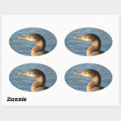 Neotropisch aalscholver ovale sticker (Vel)