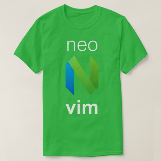 neovim neovim text editor vim fork 1 t-shirt (Design voorkant)