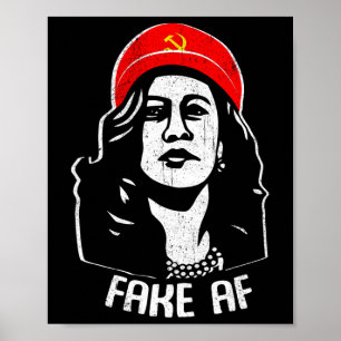 Nep AF Kamala Harris Communisme Verkiezing Humor M Poster
