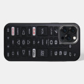Nep afstandsbediening iPhone hoesje (Achterkant horizontaal)