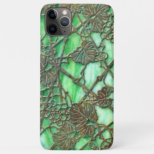 Nep Antiek Gebrandschilderd Glas Wijnstok Case-Mate iPhone Case (Achterkant)
