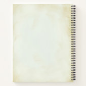 Nep-Antieke Pergament Westerse Stijl Trouwen Notitieboek (Achterkant)