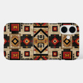 Nep Azteekse houtnerf Case-Mate iPhone Case (Achterkant (horizontaal))