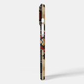 Nep Azteekse houtnerf Case-Mate iPhone Case (Achterkant / Links)