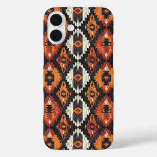 Nep Azteekse houtnerf iPhone 16 Plus Hoesje