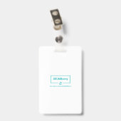 Nep Backstage Pas ID Badge (Achterkant met clip)