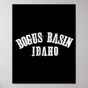 Nep Basin Idaho ski skisport snowboarden skiër Poster