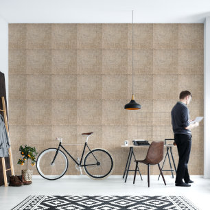Nep-beige weefsel uiterlijk behang