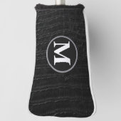 Nep Black Alligator Krokodillen Leer Monogram Golfheadcover (Draai 90)