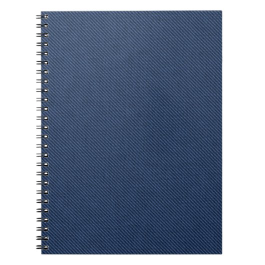 Nep Blauw Denim Notitieboek (Voorkant)