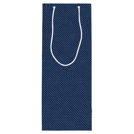 Nep Blauwe Denim Cadeautas (Achterkant)