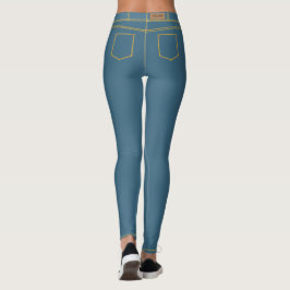 Nep Blauwe Jeans Leggings