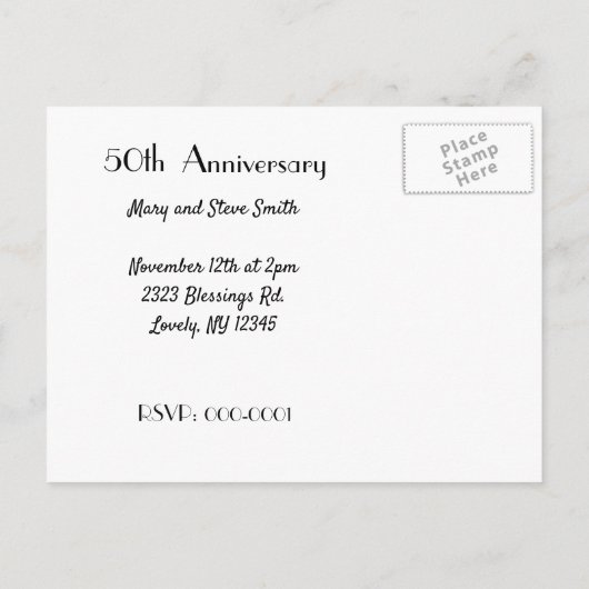 Nep bont en diamanten feestuitnodiging uitnodiging briefkaart (Achterkant)