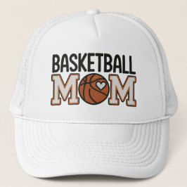 Nep Borduurwerk Basketbal Moeder Cute Game Day Kun Trucker Pet